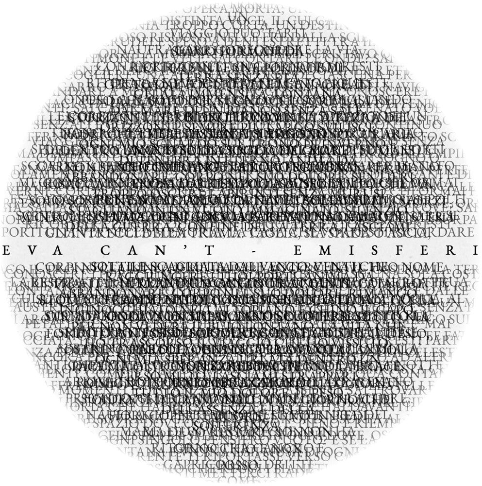 the album cover for Eva Can't - Emisferi