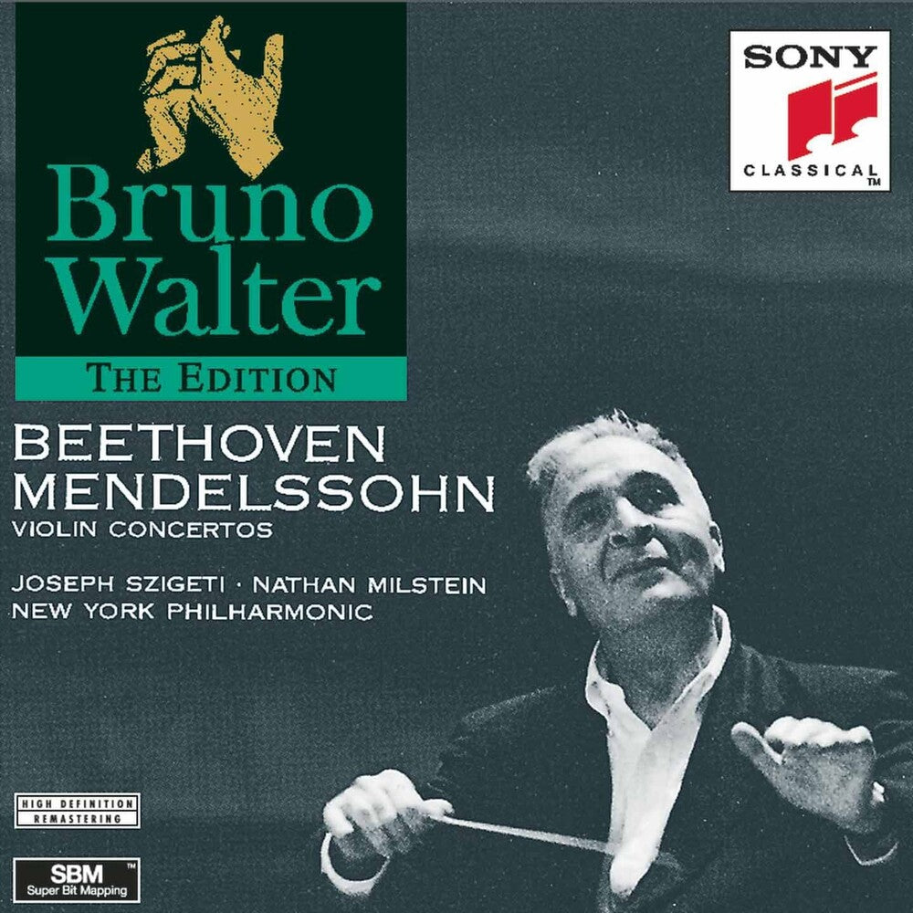 the album cover for Bruno Walter - Beethoven, Mendelssohn: Violin Concertos