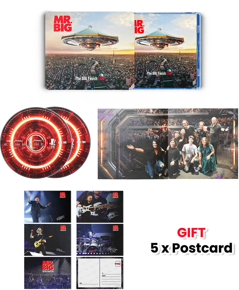 the album cover for Mr. Big - Big Finish Live (Hybr)