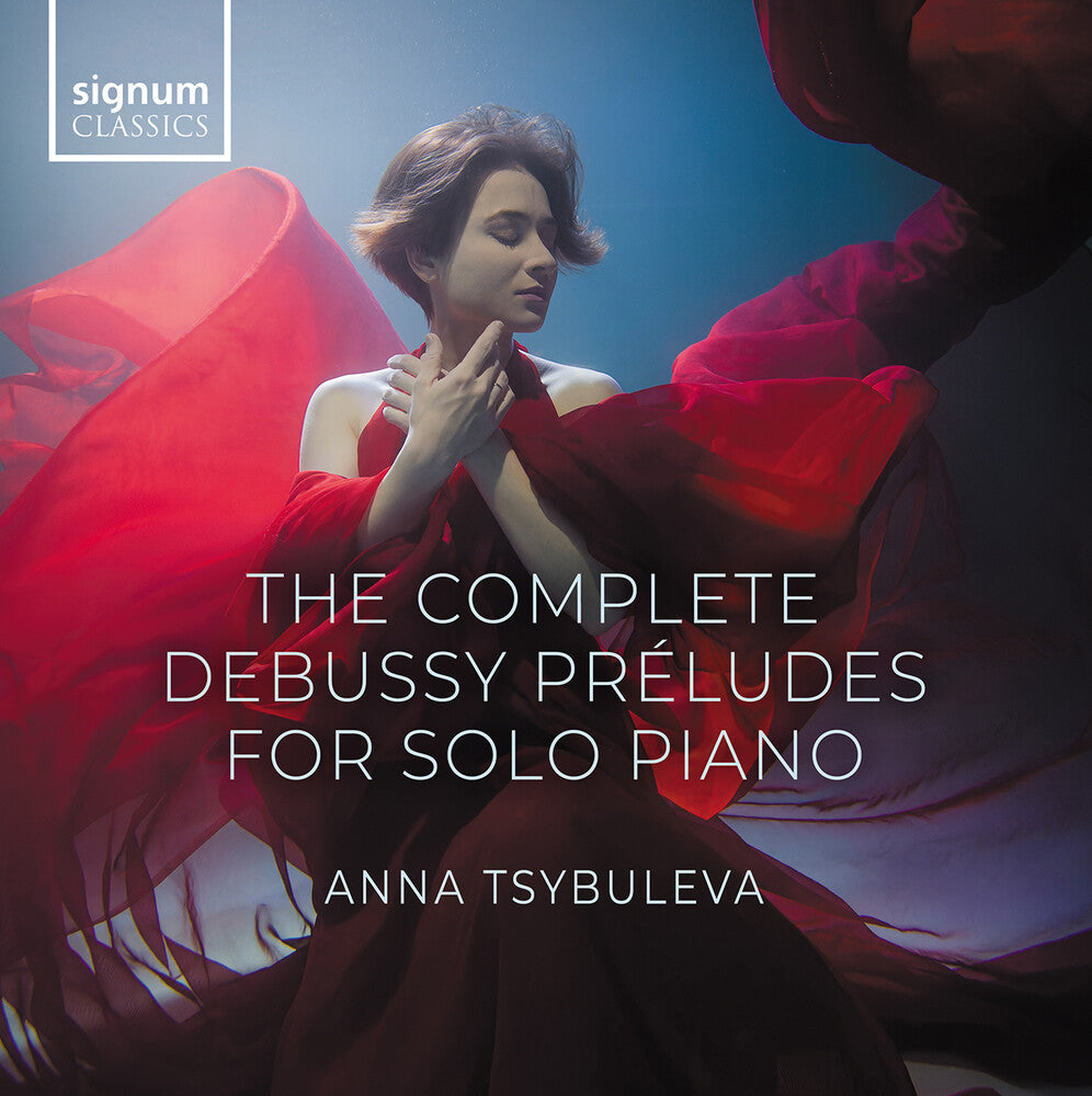 the album cover for Debussy / Tsybuleva - Complete Debussy Preludes For Solo Piano