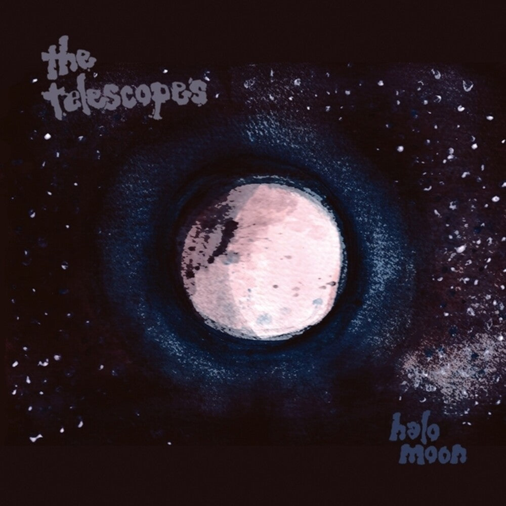 the album cover for Telescopes - Halo Moon