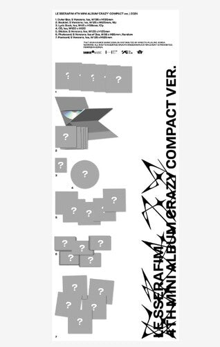 Le Sserafim - 4th Mini Album 'CRAZY' [COMPACT Ver.] Music CD