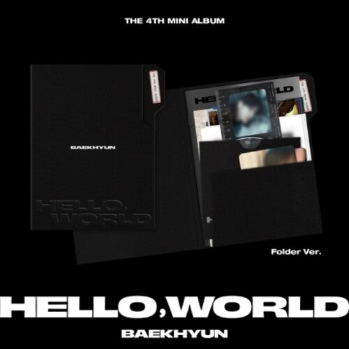 Baekhyun - Hello, World (Folder Version - incl. 24pg Photobook, Lyrics Paper, Sketch Photo, Film Marker, Handwritten Letter + 2 Photocards Music CD