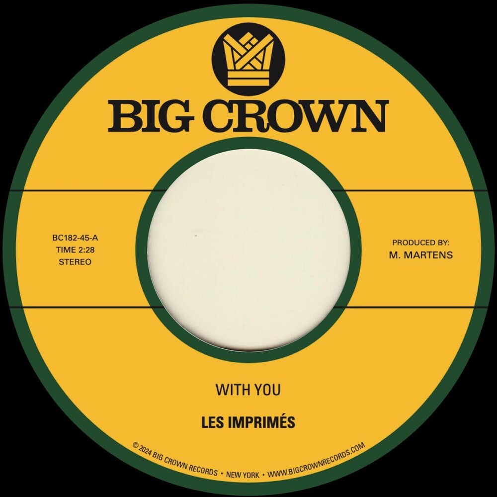 the album cover for Les Imprimes - With You B/W Only Love