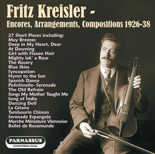 Kreisler,fritz / Sandor,arpad / Lamson,carl - Fritz Kreisler: Encores 1926-1938 - Music CD