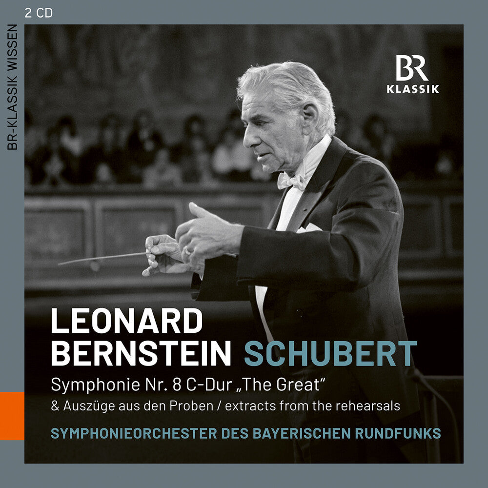 the album cover for Schubert / Symphonieorchester Des Bayerischen - Symphonie No. 8 & Dirigenten Bei Der Probe Mit