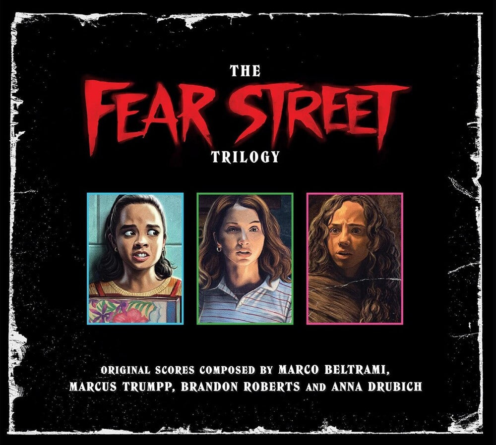 the album cover for Marco Beltrami  / Trumpp,Marcus / Roberts / Drubich - Fear Street Trilogy - O.S.T. (Box) (Ita)