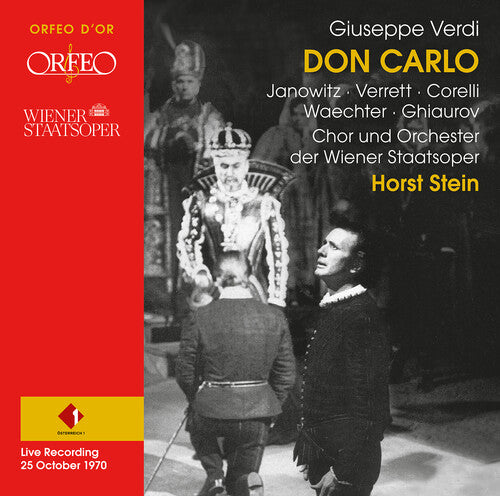 Verdi / Ghiaurov / Orchester Der Wiener Staatsoper - Don Carlo - Live Recording From 1970 - Music CD