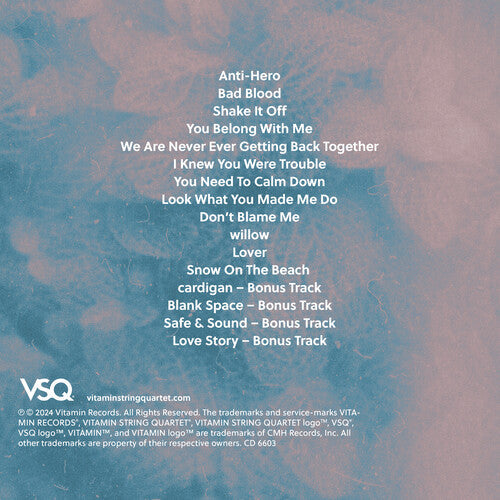 Vitamin String Quartet - Vsq Performs Taylor Swift Music CD