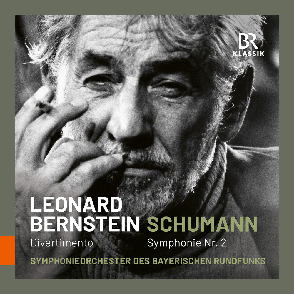 the album cover for Bernstein / Schumann - Symphony No. 2 Bernstein: Divertimento