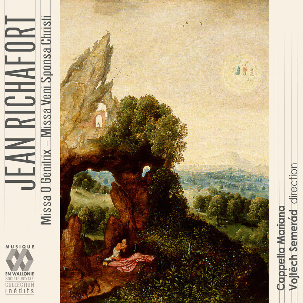 the album cover for Richafort / Cappella Mariana - Missa O Genitrix Missa Veni Sponsa Christi
