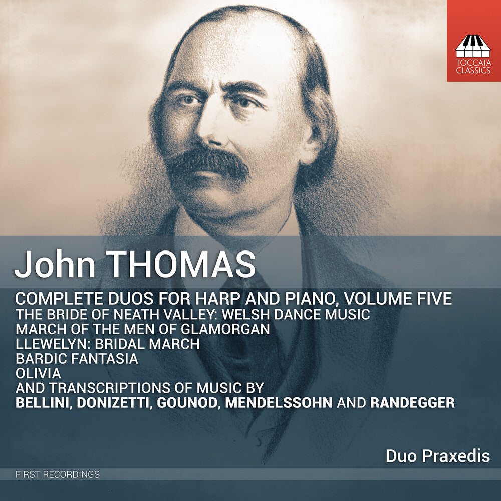 the album cover for Thomas / Hug-Rutti / Duo Praxedis - Complete Duos for Harp & Piano Vol. 5