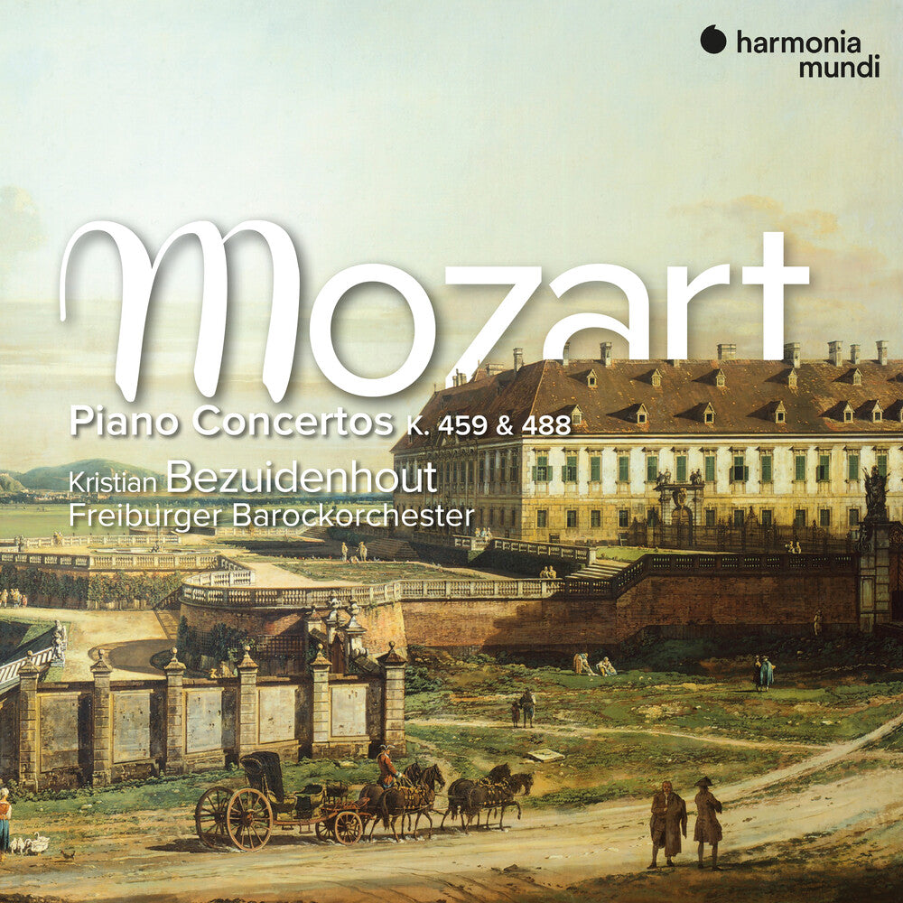 the album cover for Kristian Bezuidenhout - Mozart: Piano Concertos K. 459 & 488