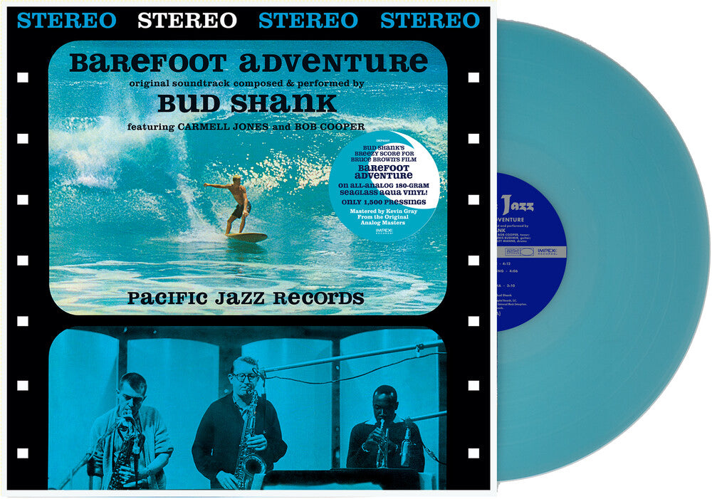 Bud Shank - Barefoot Adventure - Seaglass Agua [Colored Vinyl] [Limited Edition] Vinyl Record