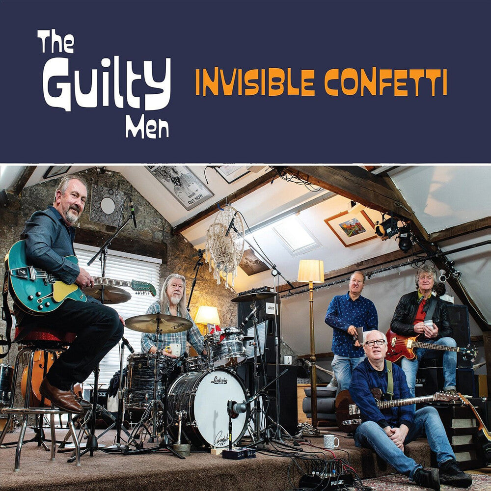 the album cover for Guilty Men - Invisible Confetti