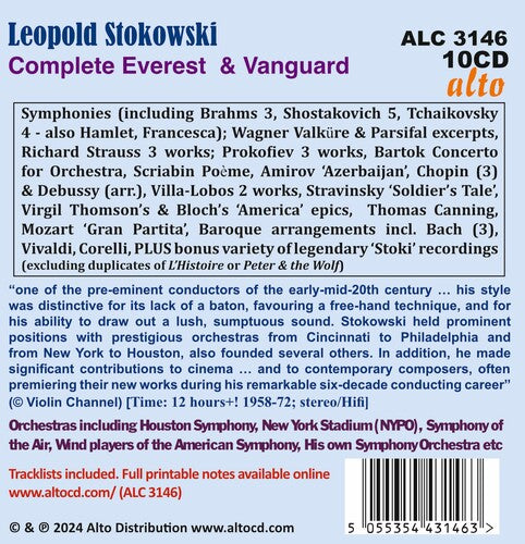 Leopold Stokowski - Leopold Stokowski: The Complete Everest & Vanguard Recordings Music CD