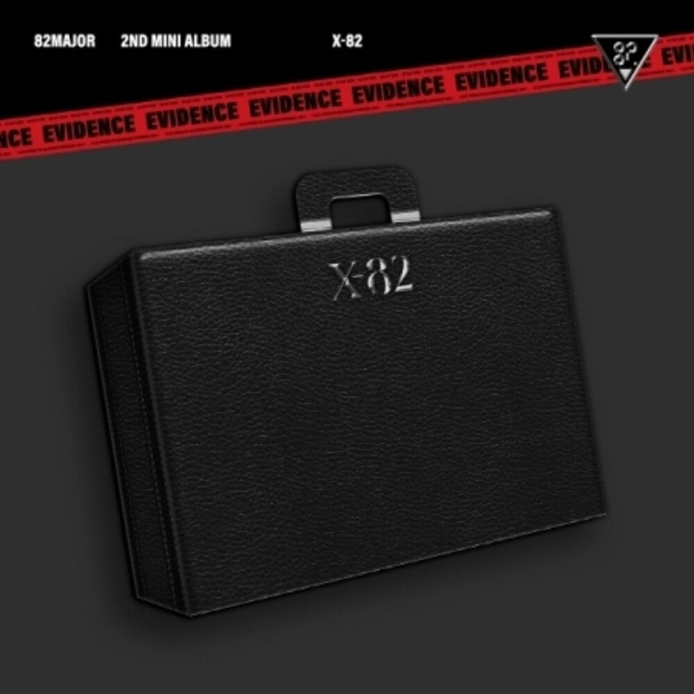 the album cover for 82major - X-82 - incl. 84pg Photobook, Envelope, Agent Card, Agent Sticker, Logo Stickers + ID & Clip