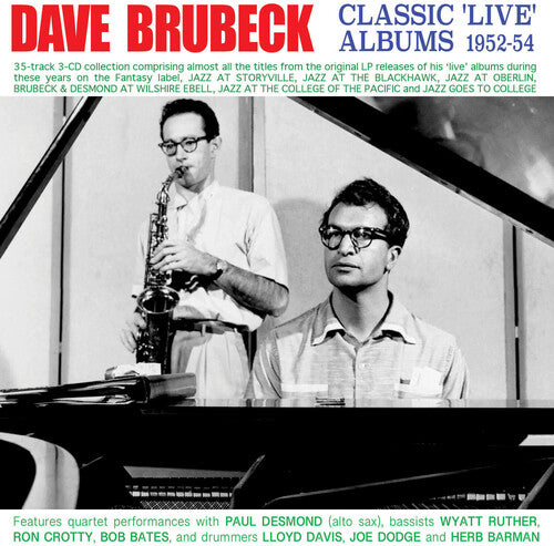 Brubeck,dave - Classic Live Albums 1952-54 - Music CD