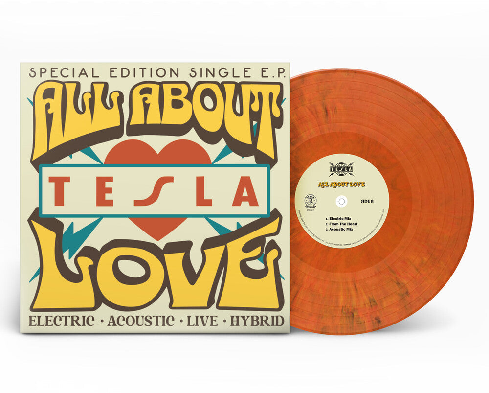 Tesla - All About Love - Orange [LP] Vinyl Record