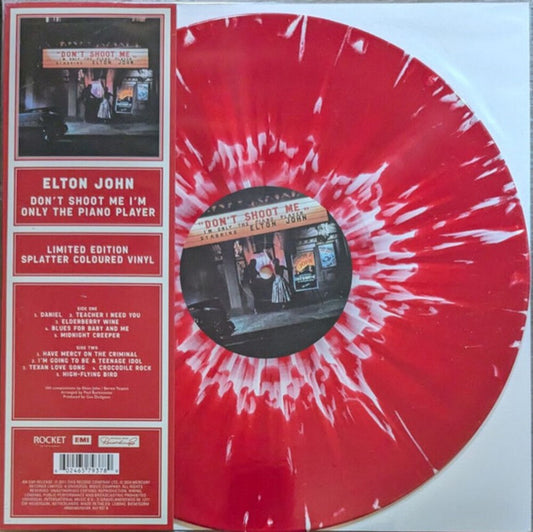 Elton John - Don't Shoot Me I'm Only The Piano Player [Red Splatter 180g LP] Vinyl Record