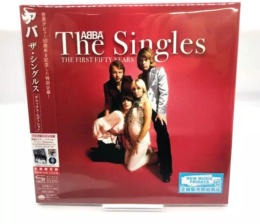 the album cover for ABBA - The Singles - Deluxe Edition - SHM / Paper Sleeve