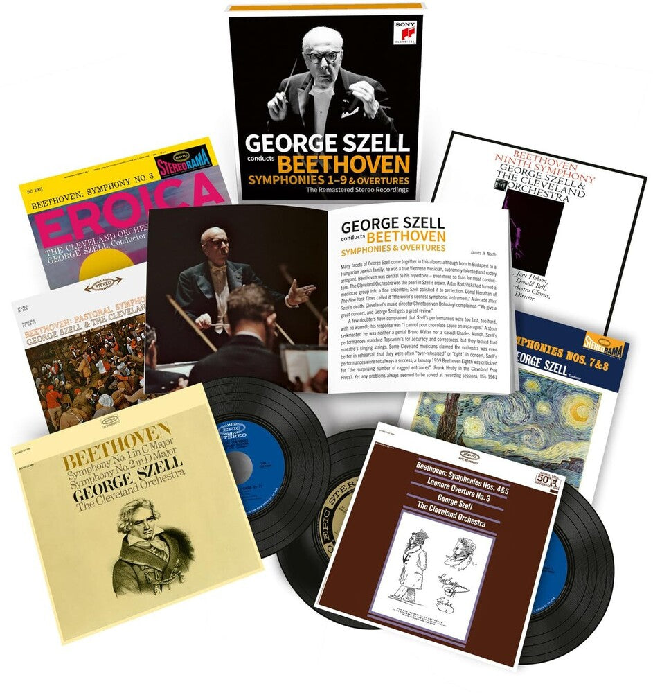 the album cover for George Szell - George Szell Conducts Beethoven Symphonies &amp; Overtures [7 CD]