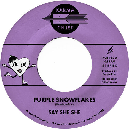 Say She She - Purple Snowflakes / This Wintertime [7-inch] Vinyl Record