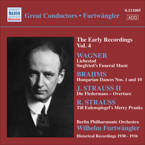 Furtwangler,wilhelm - Early Recordings Vol. 4 - Music CD
