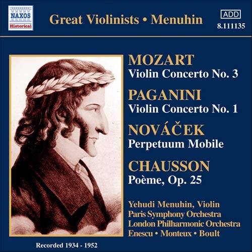 Mozart/paganini - Vn Con 3 - Music CD