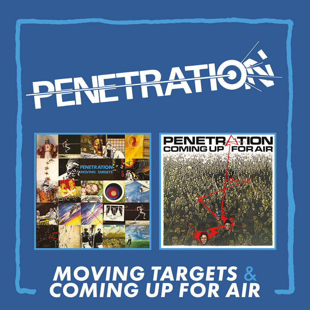 the album cover for Penetration - Moving Targets / Coming Up For Air - Expanded (Uk)