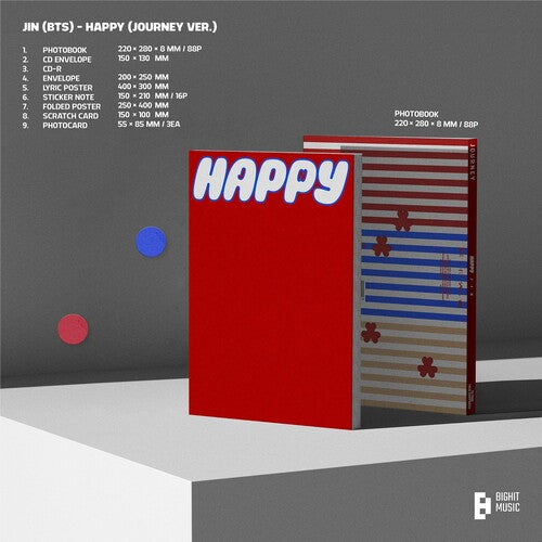 Jin ( BTS ) - Happy (Ver. 1 Journey) Music CD