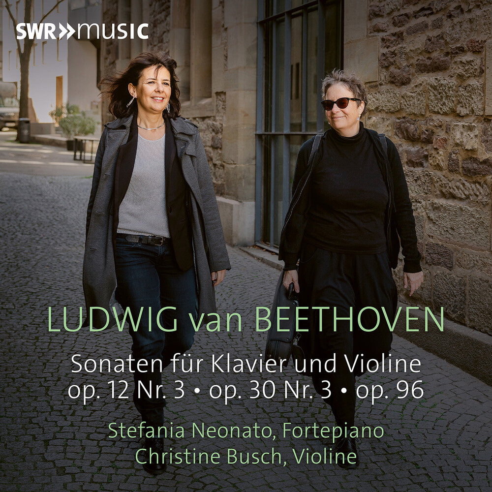 the album cover for Beethoven, L.V. / Busch / Neonato - Sonatas for Piano & Violin