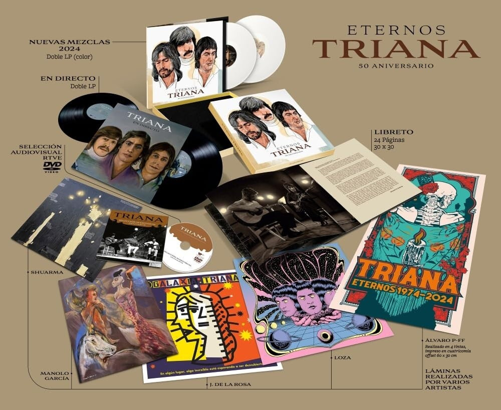 Triana - Eternos Triana - 4LP+DVD Box Set W/ 4 Prints & Poster [LP] Vinyl Record