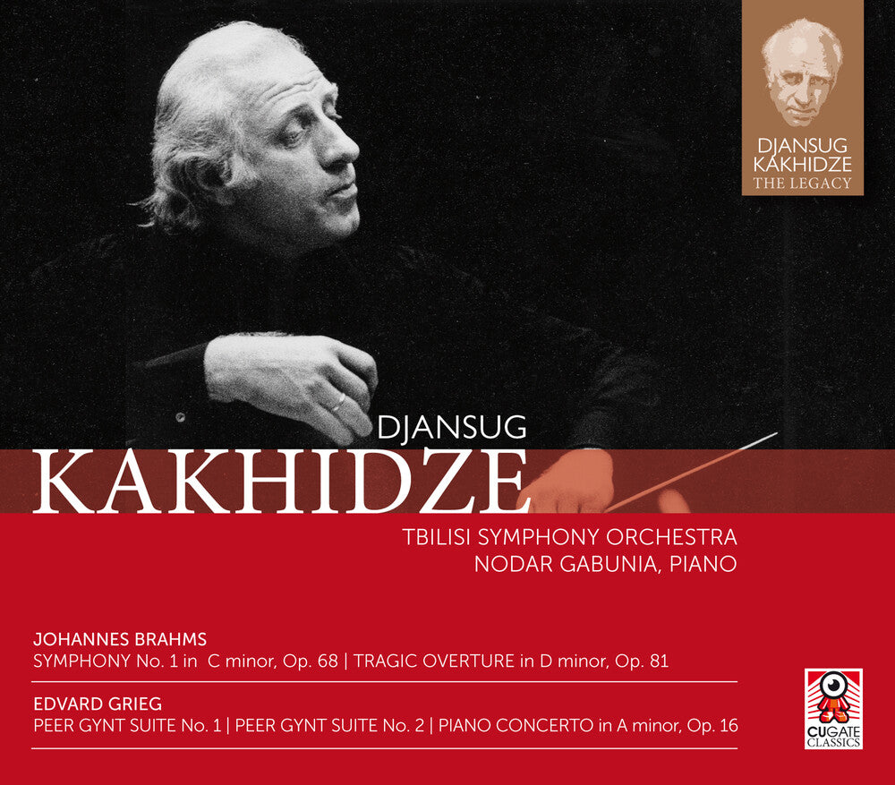 the album cover for Djansug Kakhidze - Brahms: Symphony No. 1 In C Minor, Op. 68 &amp; Grieg: Peer Gynt Suite