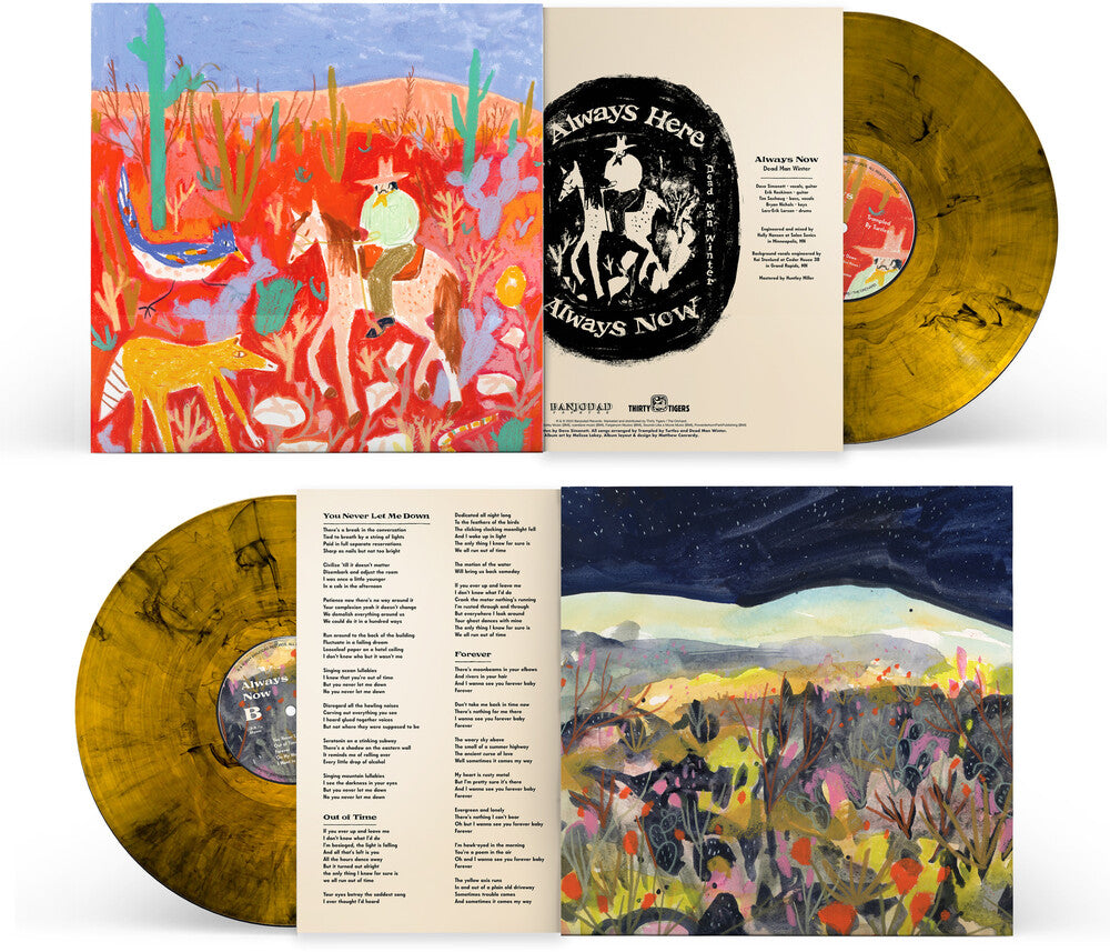 Trampled By Turtles and Dead Man Winter - Always Here / Always Now [Amber Waves Colored Vinyl] Vinyl Record