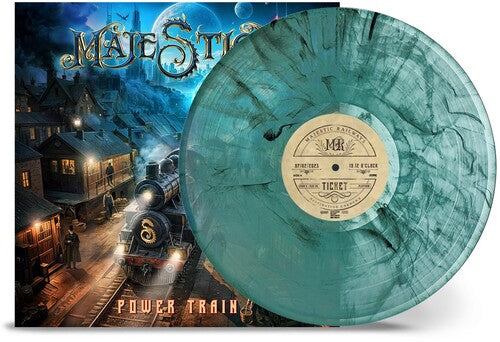 Majestica - Power Train [Trans Turquoise & Black Smoke] Vinyl Record