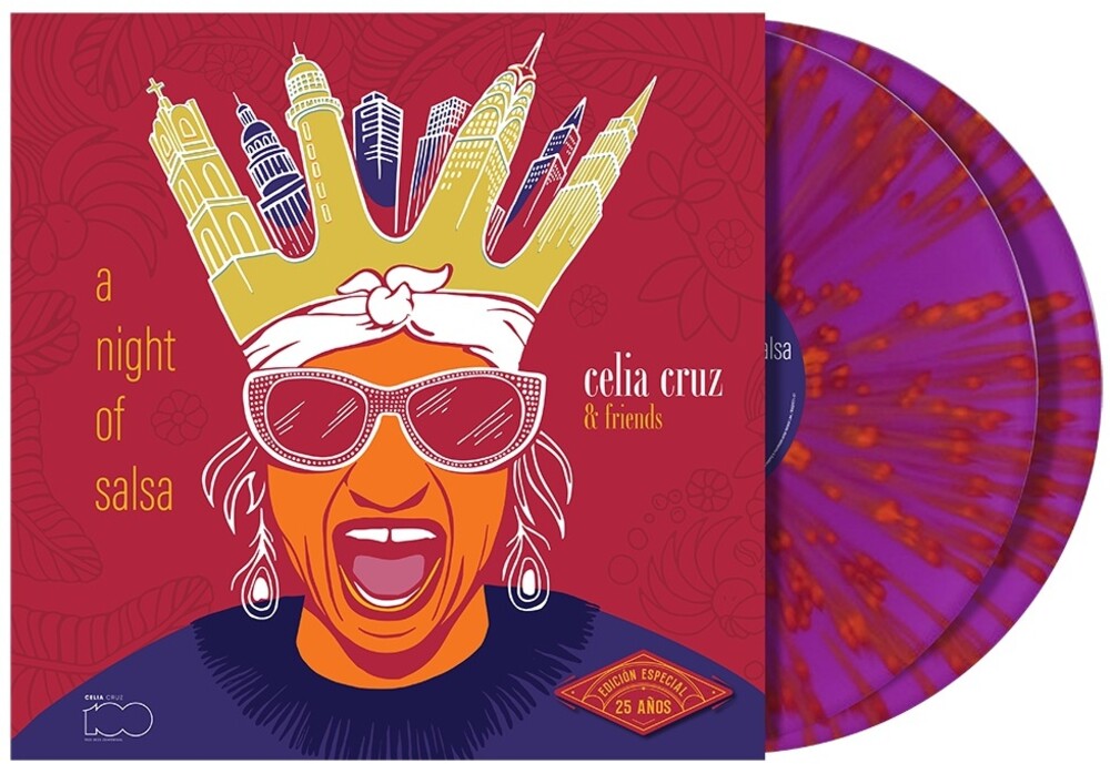 Celia Cruz  & Friends - Night Of Salsa (25th Anniversary Edition) [180g Magenta Splatter 2 LP] Vinyl Record
