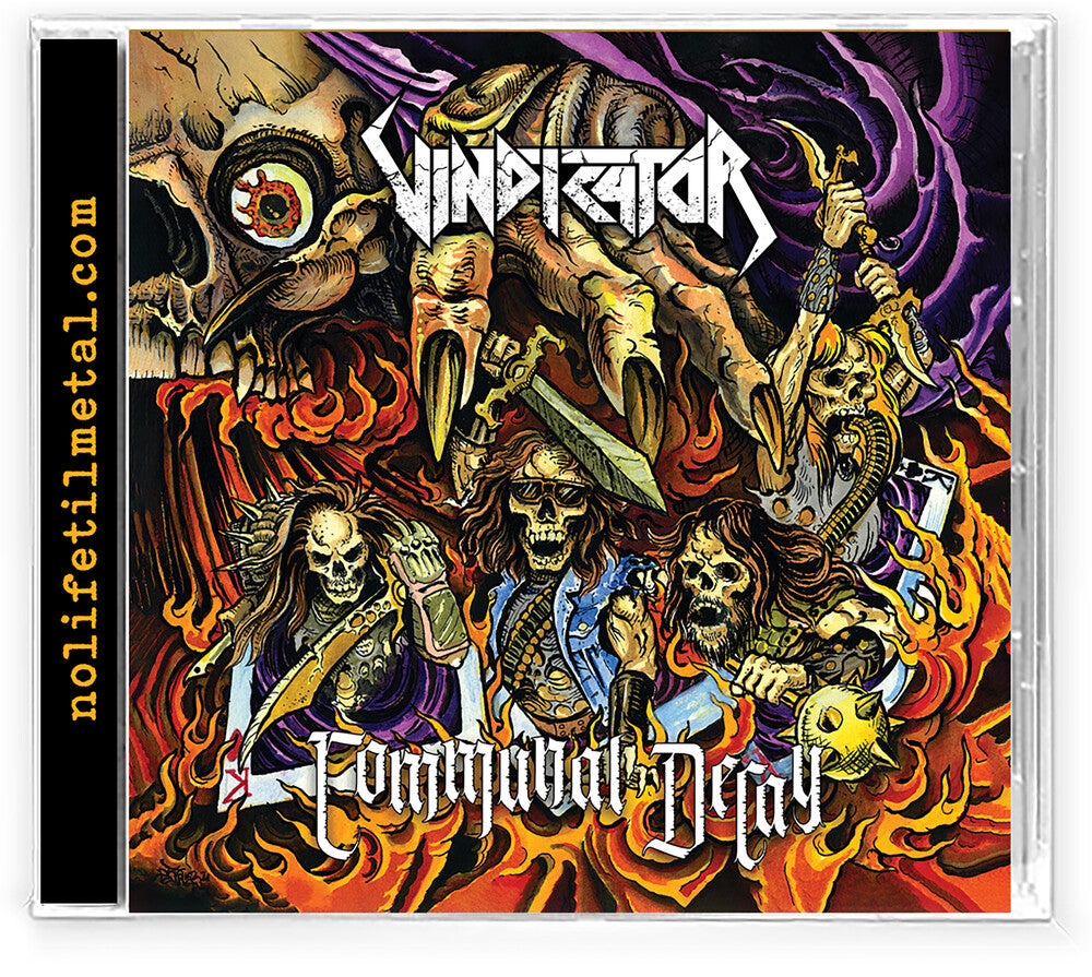 the album cover for Vindicator - Communal Decay