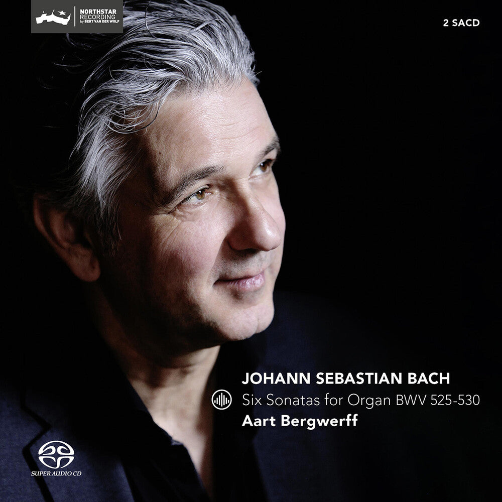the album cover for J Bach .S. / Bergwerff - Six Sonatas For Organ Bwv 525-530 (Hybr)