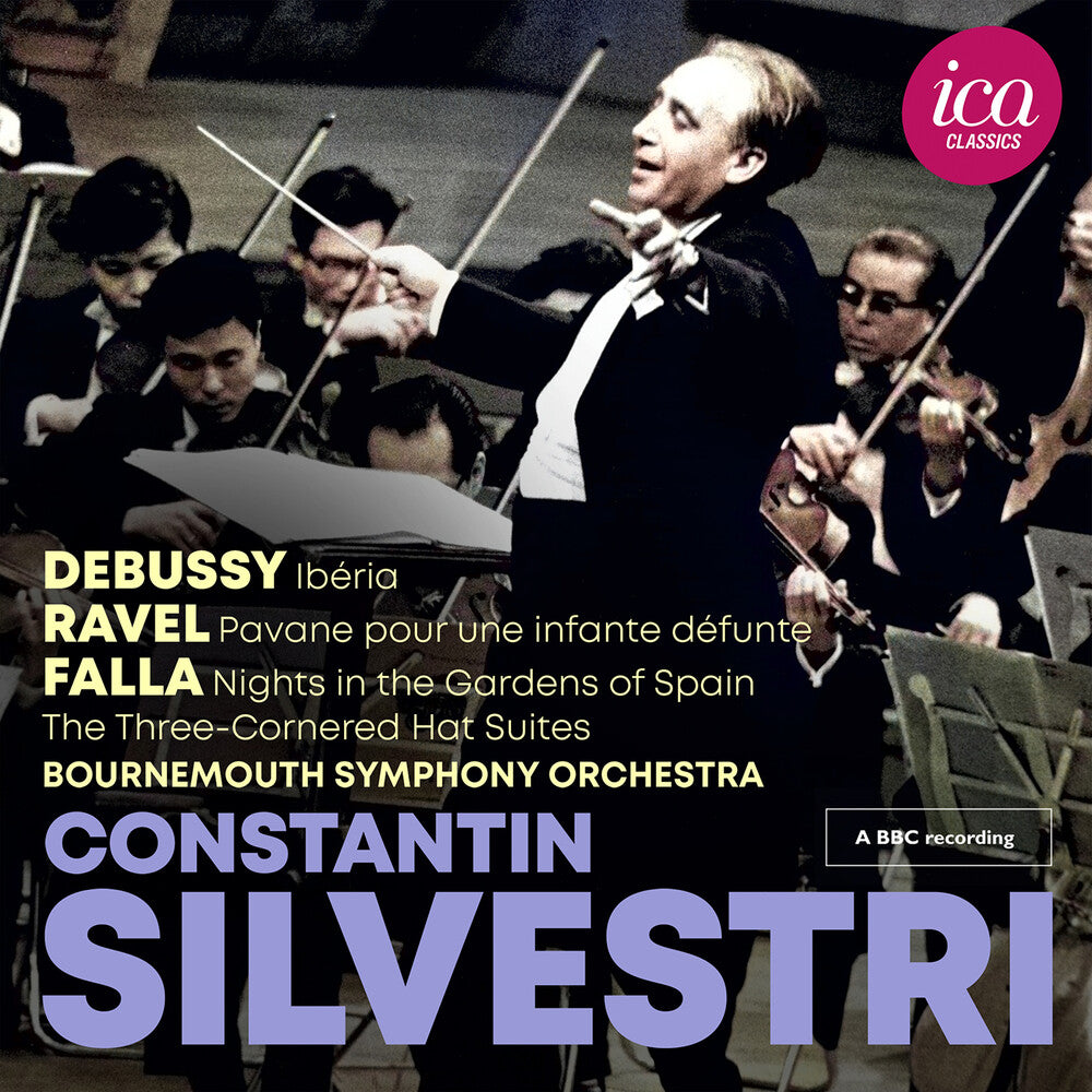 the album cover for Debussy / Ravel / Bournemouth Symphony Orchestra - Debussy Ravel & Falla (Live)