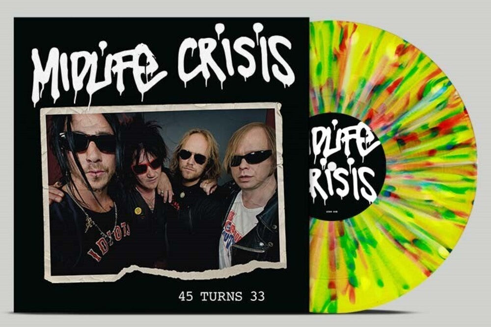 Midlife Crisis - 45 Turns 33 - Multicolour-Splatter [Colored Vinyl] (Spla) Vinyl Record