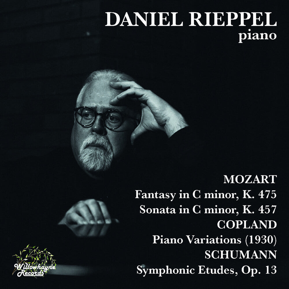 the album cover for Copland / Mozart / Schumann / Rieppel - Daniel Rieppel Plays Mozart Copland & Schumann