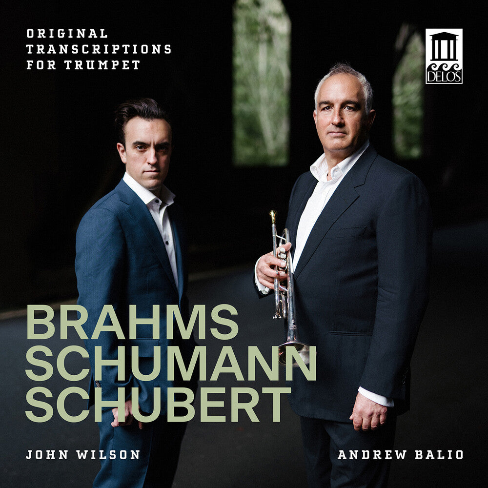 the album cover for Brahms / Schubert / Balio - Original Transcriptions For Trumpet
