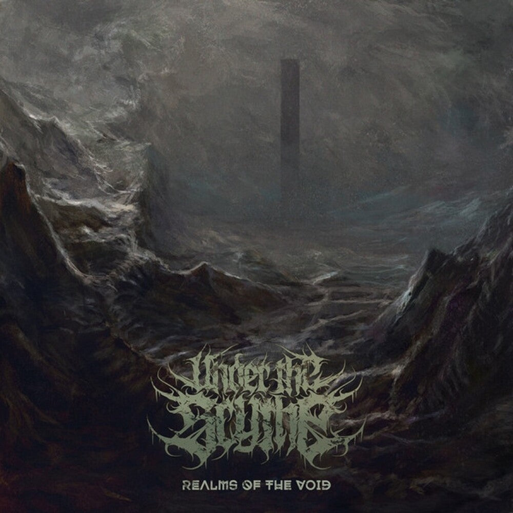 the album cover for Under the Scythe - Realms Of The Void