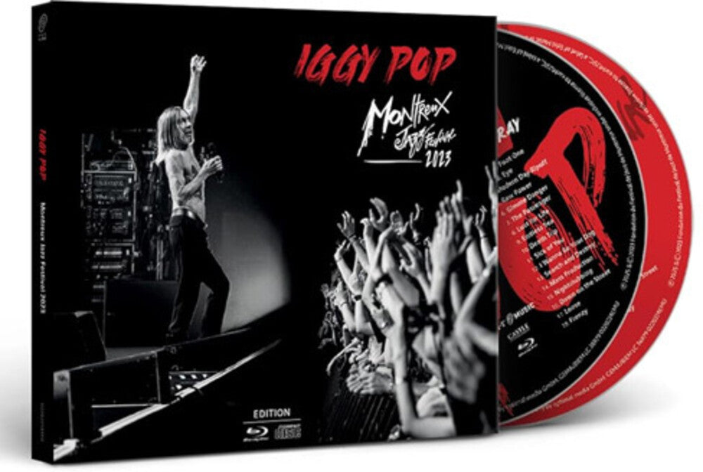 the album cover for Iggy Pop - Iggy Pop - Live At Montreux Jazz Festival 2023 [CD &amp; blu-ray]