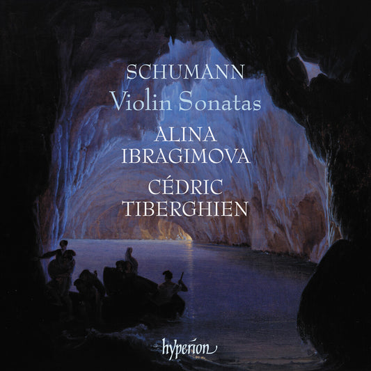the album cover for Alina Ibragimova  / Tiberghien,Cedric - Schumann: Violin Sonatas