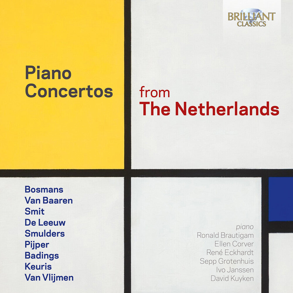 the album cover for Badings / Bosmans / Netherlands Radio Philharmonic - Piano Concertos From The Netherlands