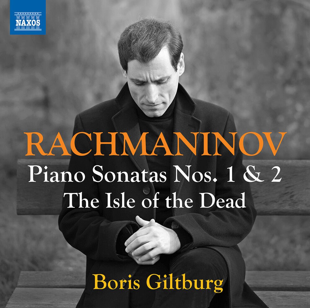 the album cover for Rachmaninoff / Giltburg - Piano Sonatas Nos. 1 & 2 The Isle Of The Dead