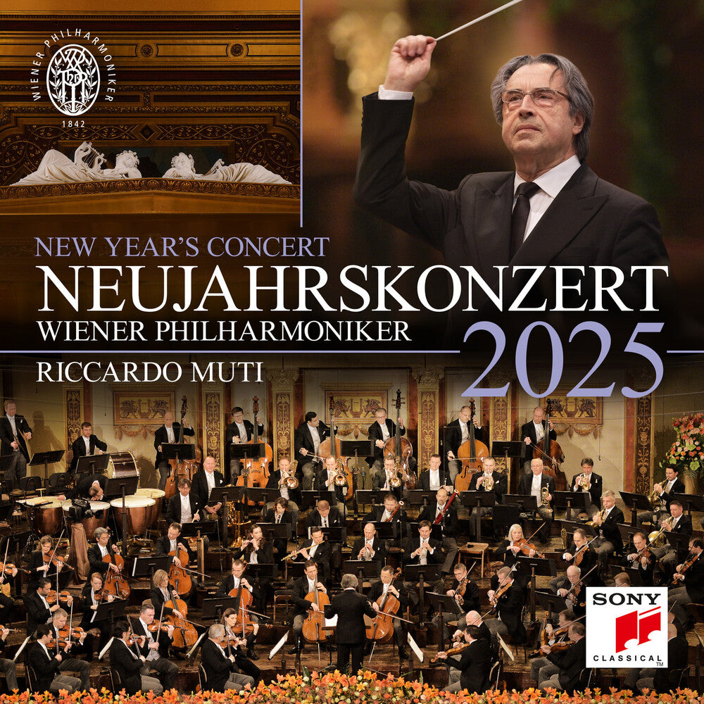 the album cover for Riccardo Muti  & Wiener Philharmoniker - Neujahrskonzert 2025 / New Year's Concert 2025