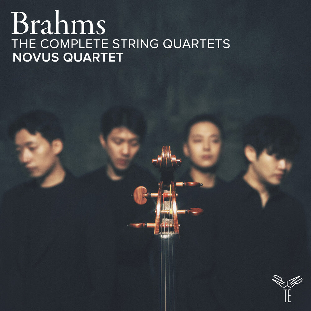 the album cover for Novus Quartet - Brahms: String Quartets